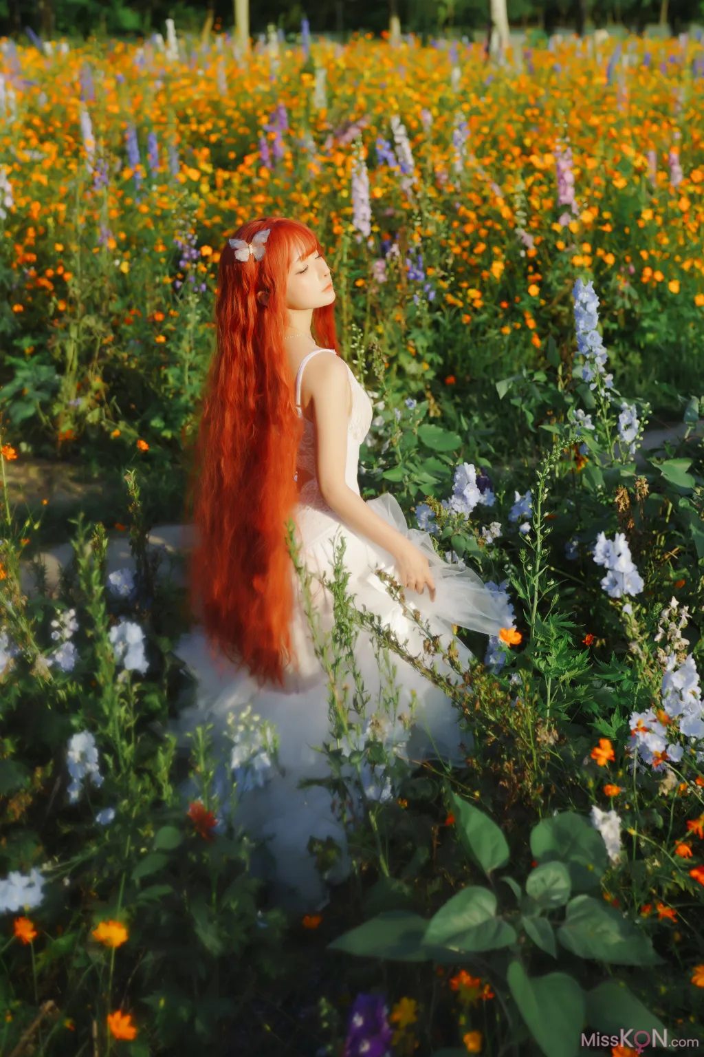 Coser@蠢沫沫 (chunmomo): 花丛婚纱 (67 photos)