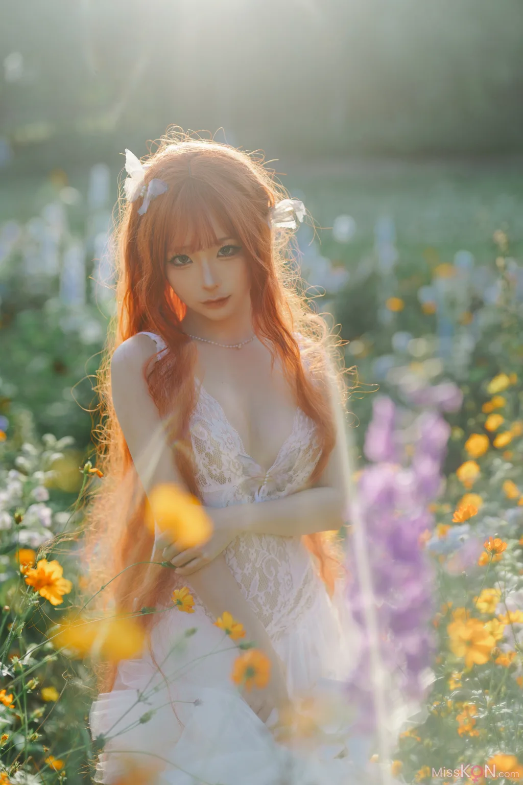 Coser@蠢沫沫 (chunmomo): 花丛婚纱 (67 photos)