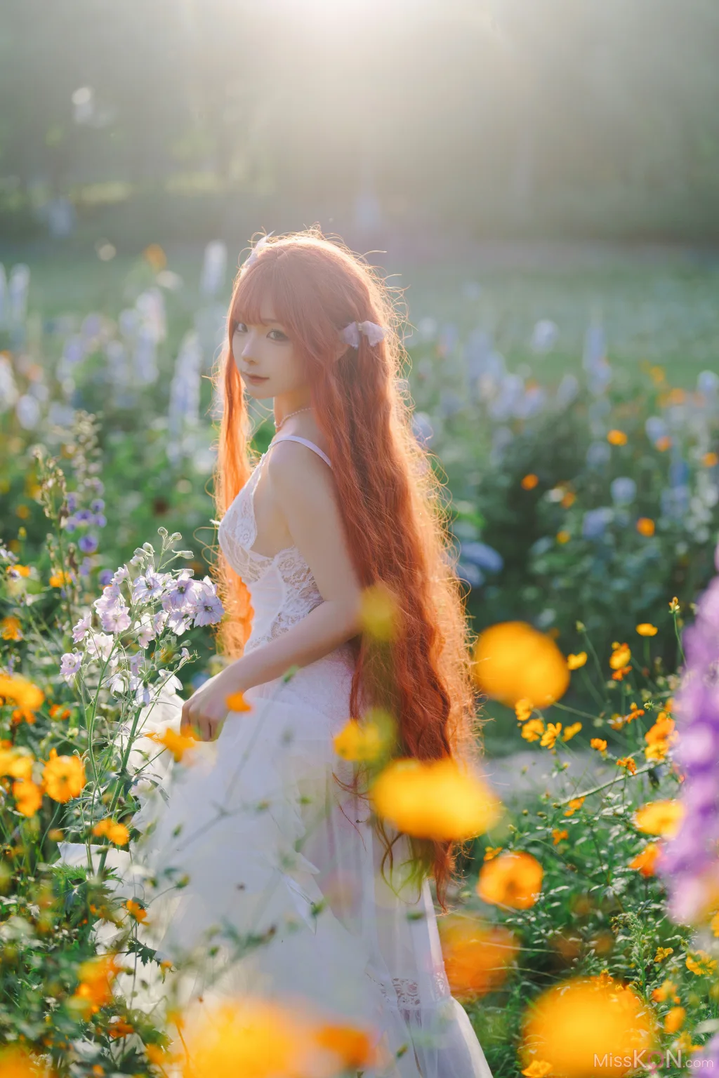 Coser@蠢沫沫 (chunmomo): 花丛婚纱 (67 photos)