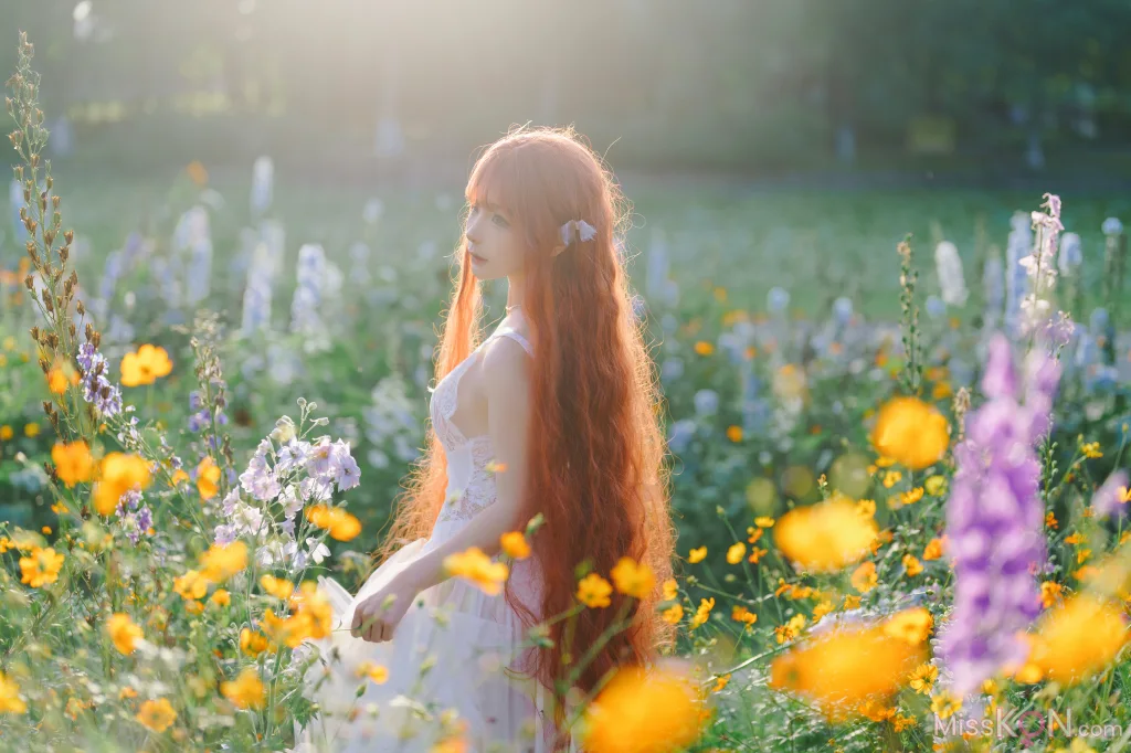 Coser@蠢沫沫 (chunmomo): 花丛婚纱 (67 photos)