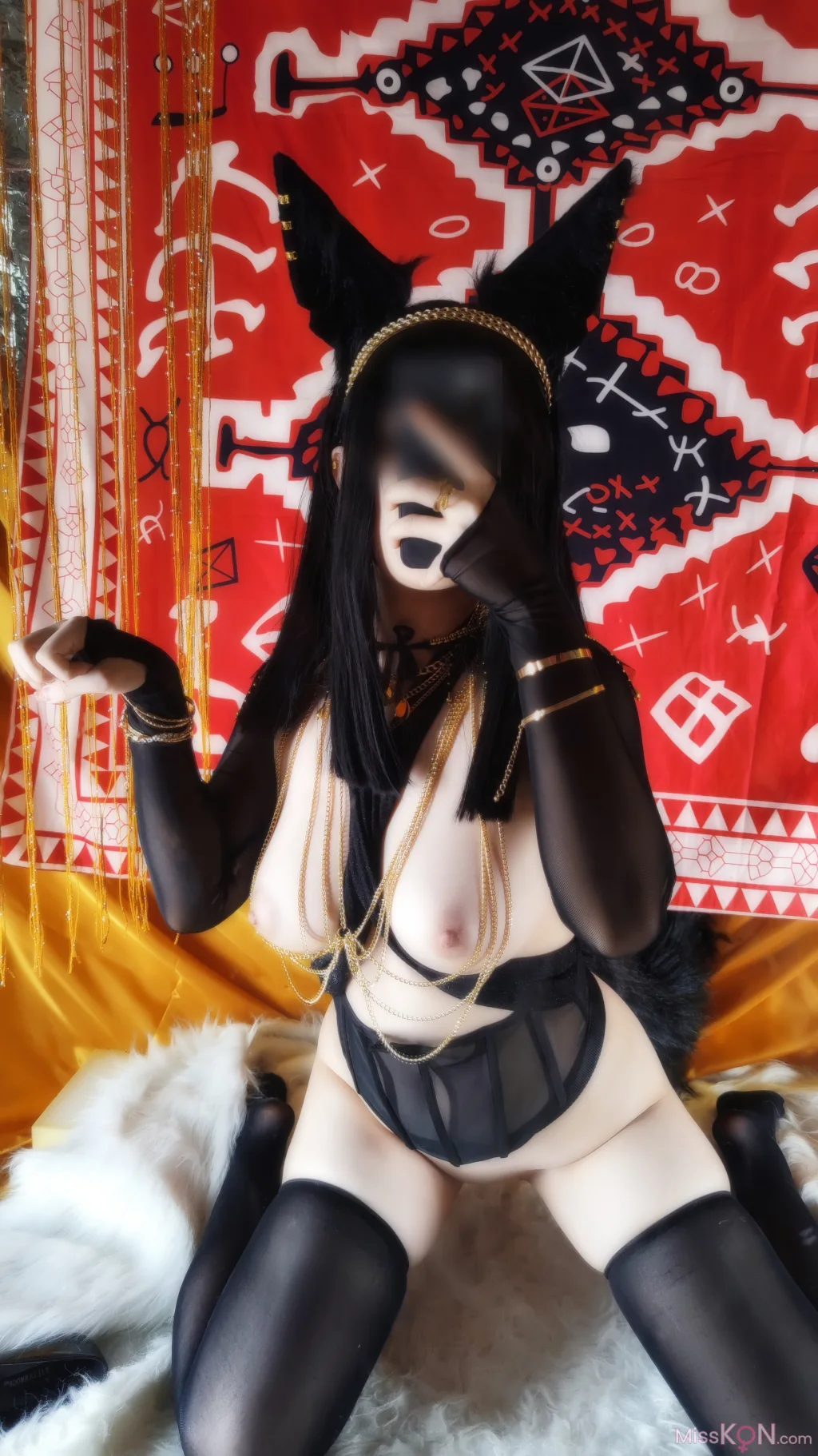 Coser@Hokunaimeko (北乃芽子): Anubis Cat (87 photos)