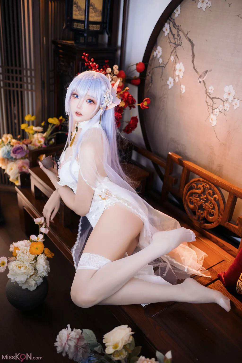 Coser@瓜希酱: 阿尔比恩旗袍 (20 ảnh)