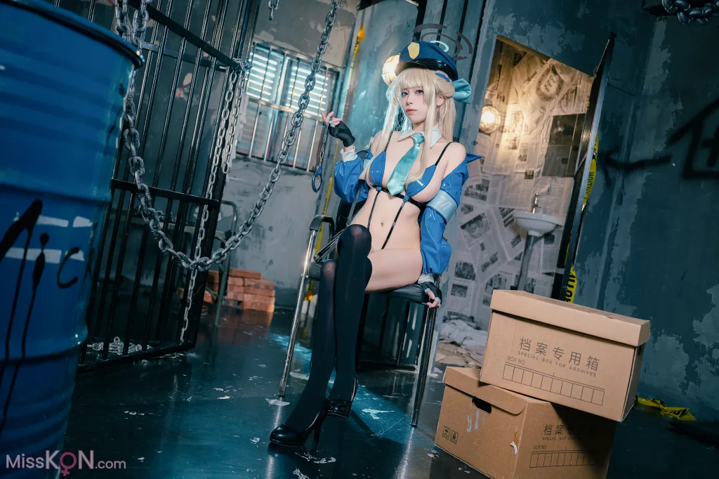 Coser@三無人型: 蔚蓝档案 飞鸟马时女警 (41 ảnh)