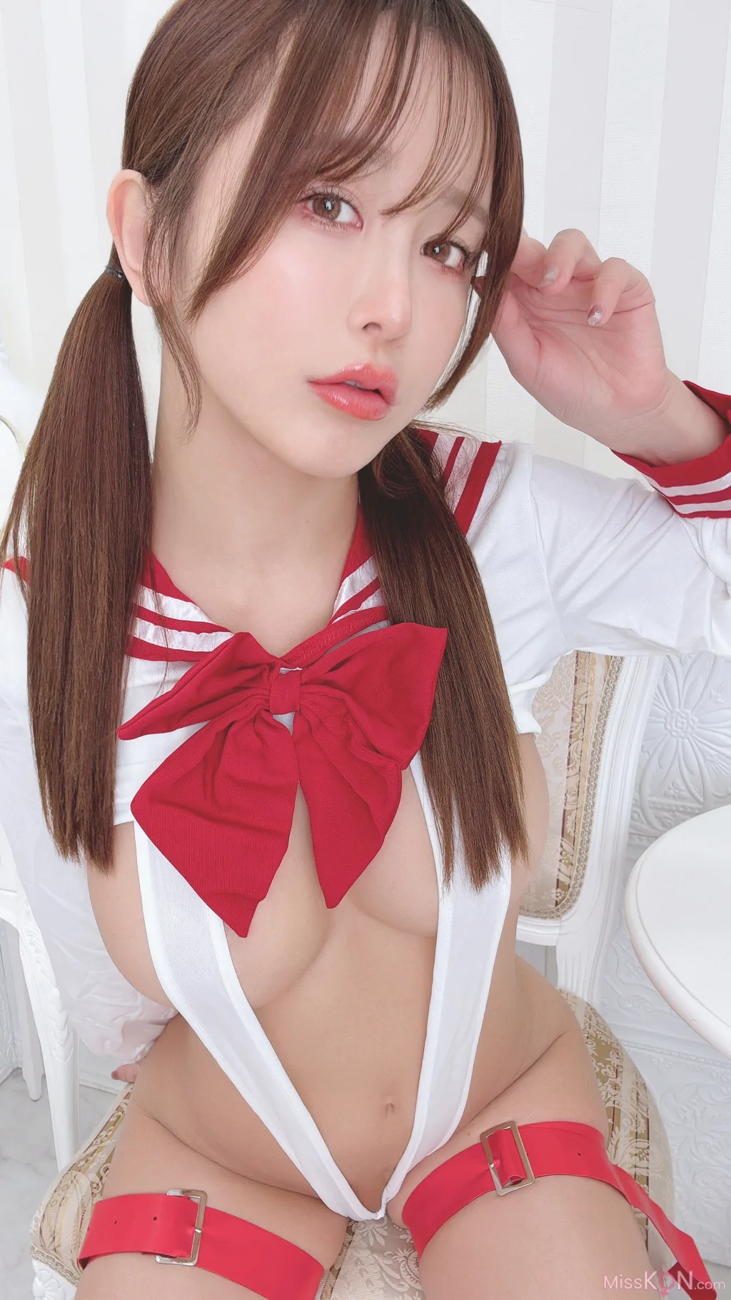 Coser@いくみ (193iKkyu3): V’s Make For a Great Uniform (40 ảnh)