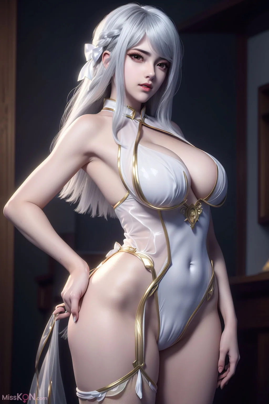 [AI Generated] 国漫白樱清秀可人 (48 photos)
