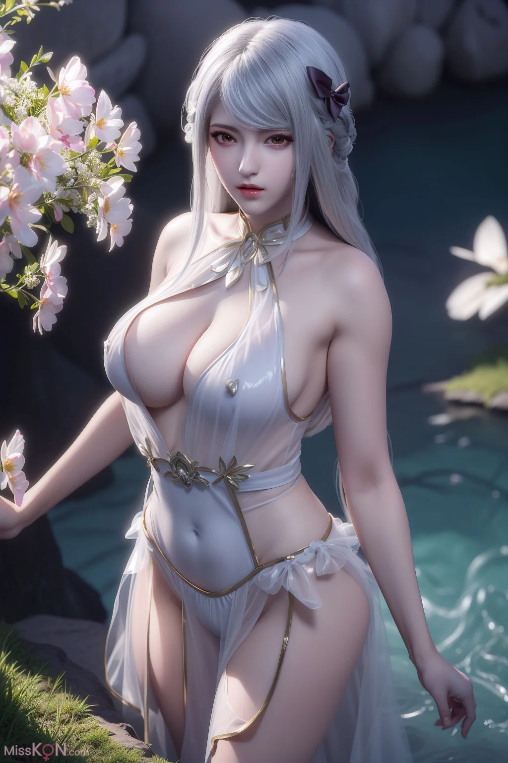 [AI Generated] 国漫白樱清秀可人 (48 photos)
