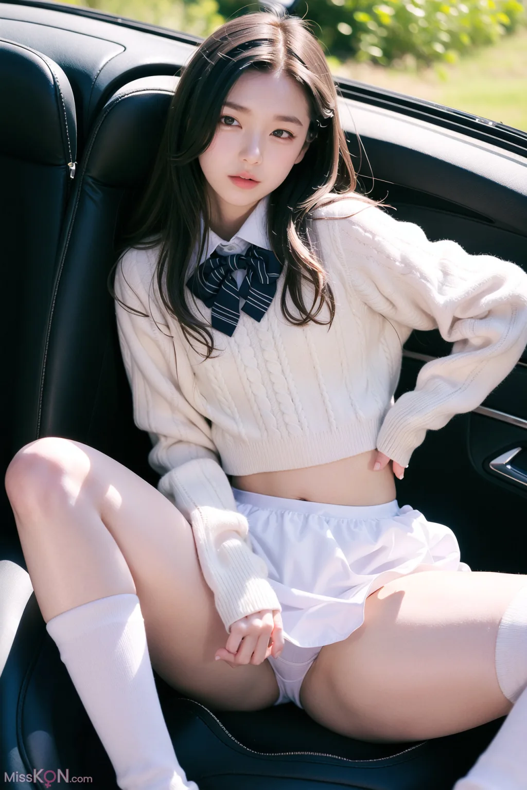 [AI Generated] AI美女车内丝袜露出无码图集 (160 ảnh)