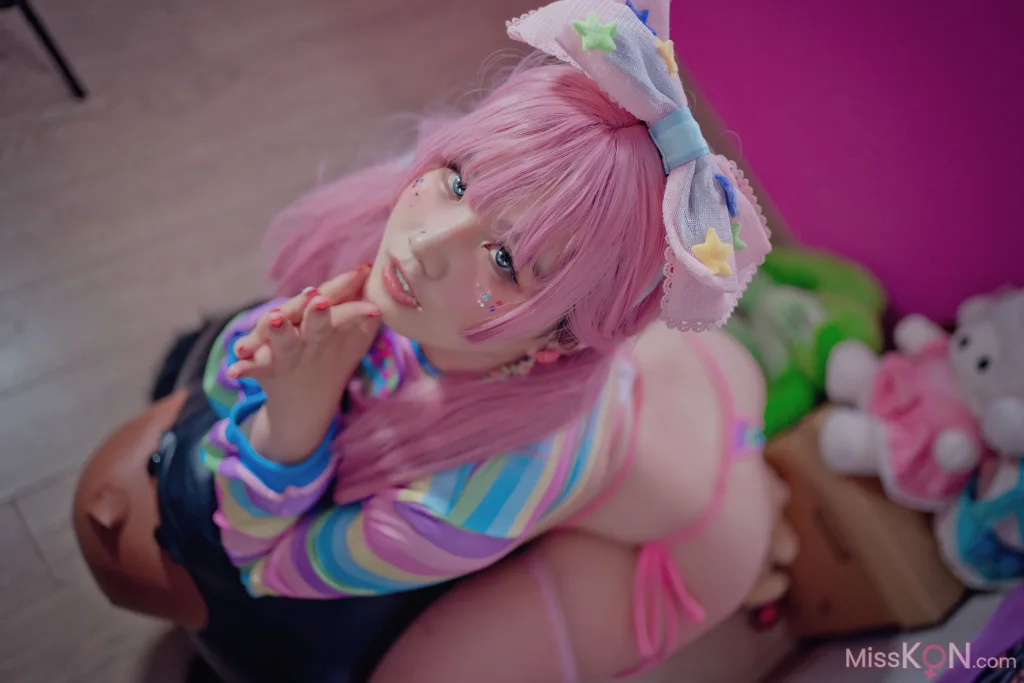 Coser@阿半今天很开心: 粉色双马尾 (43 ảnh)