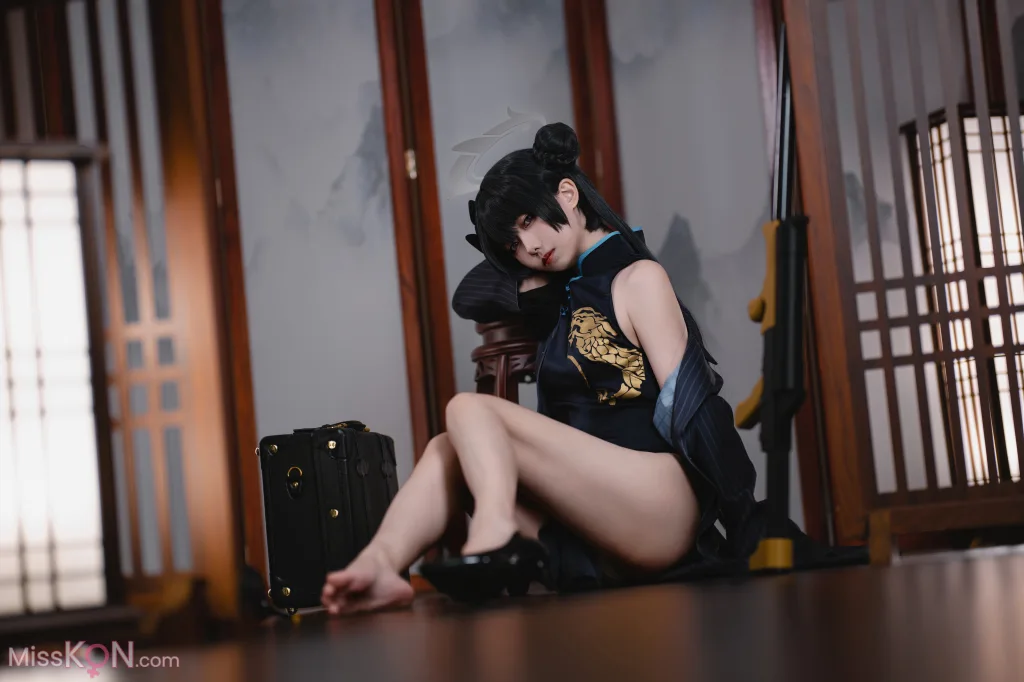 Coser@小木曾AYA: 蔚蓝档案 妃咲 (33 photos)
