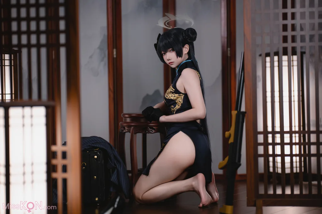 Coser@小木曾AYA: 蔚蓝档案 妃咲 (33 photos)