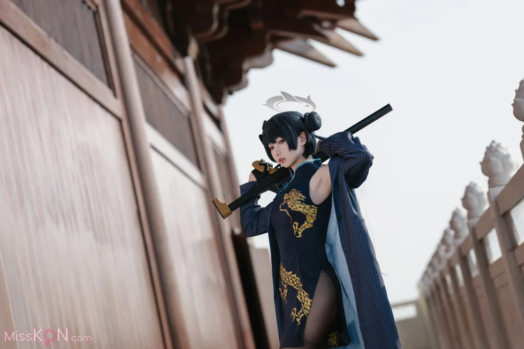 Coser@小木曾AYA: 蔚蓝档案 妃咲 (33 photos)