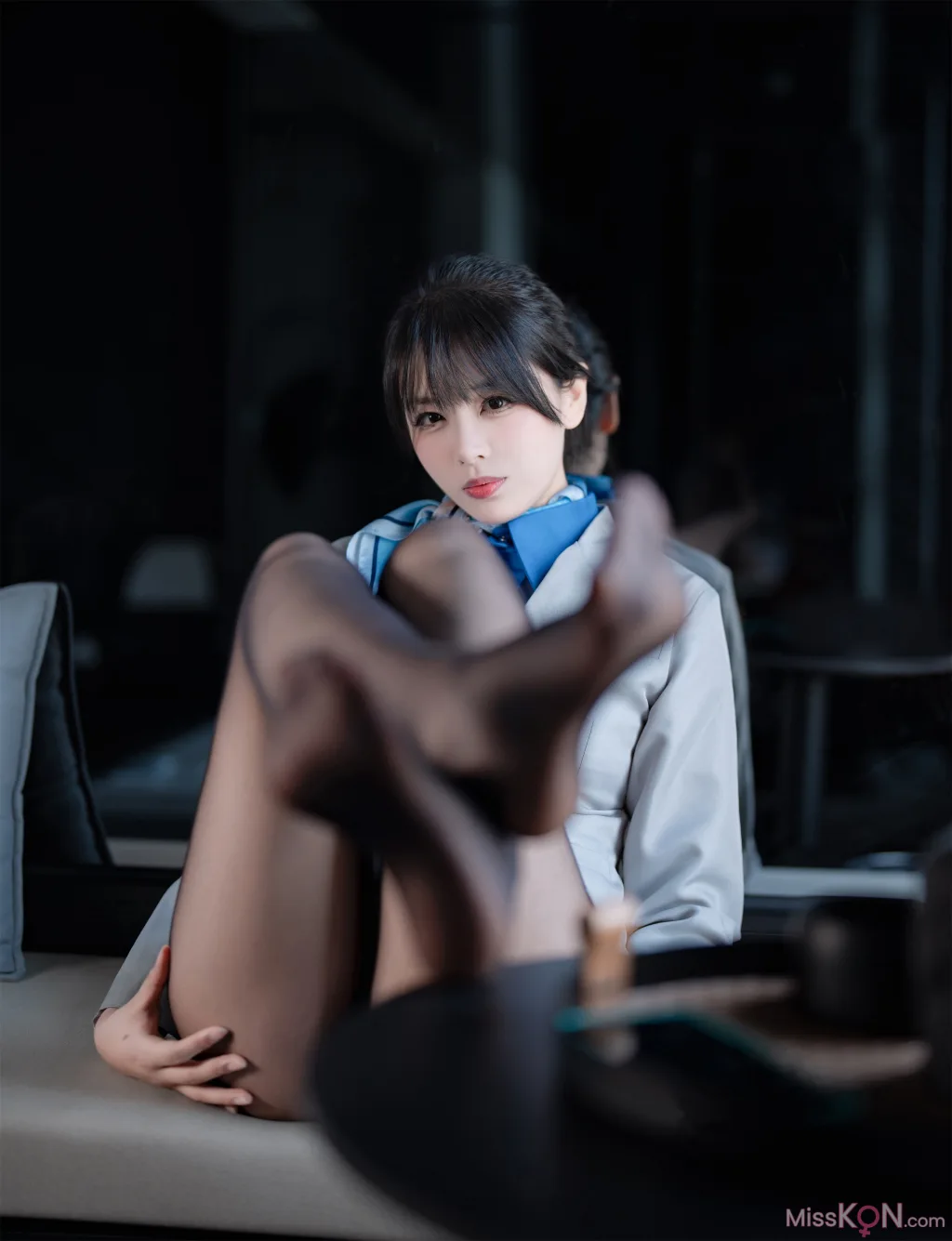 Coser@轩萧学姐: 空姐室内黑丝 (75 photos)