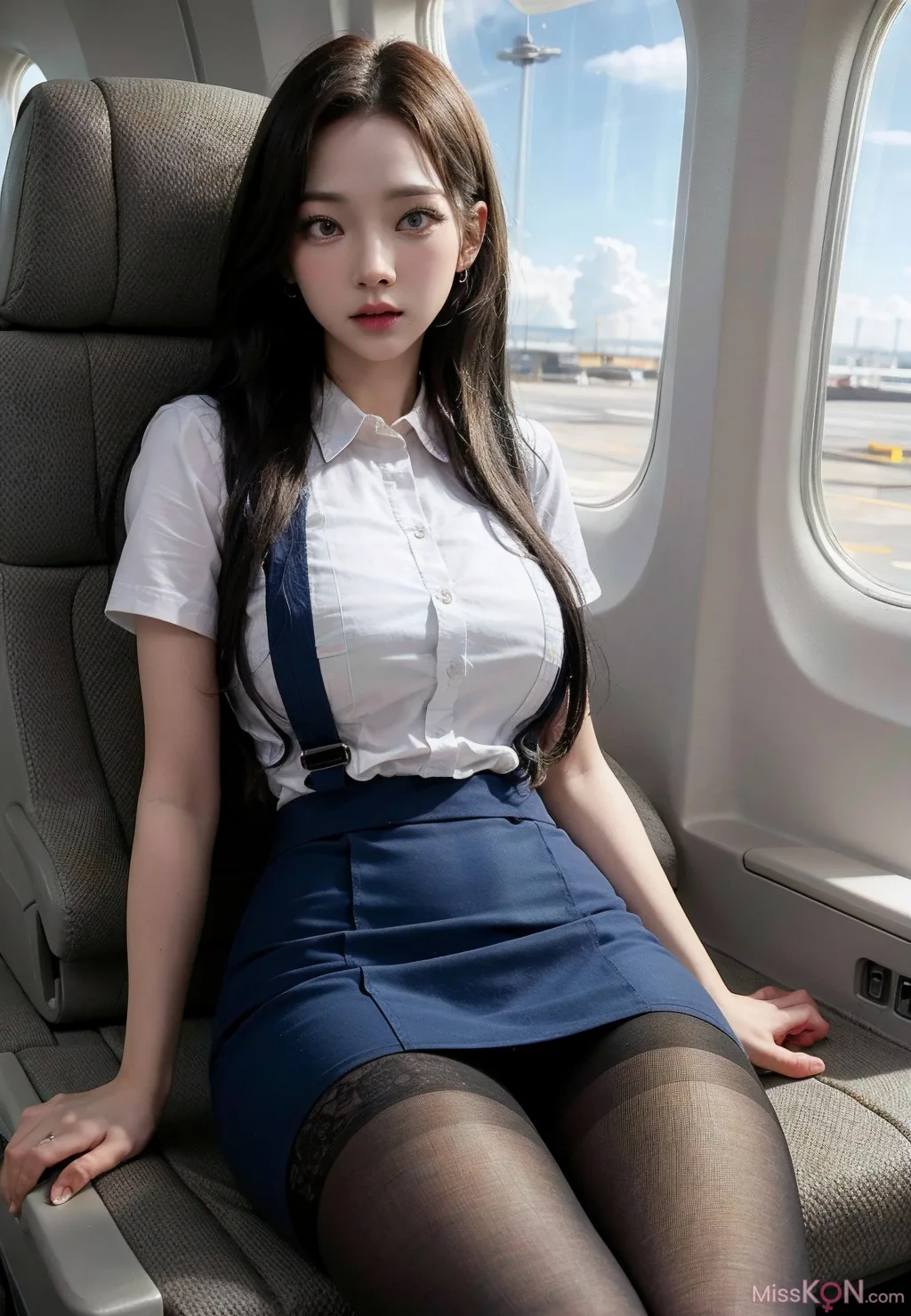 [AI Generated] 韩风空姐制服 从清纯到淫荡 (192 ảnh)