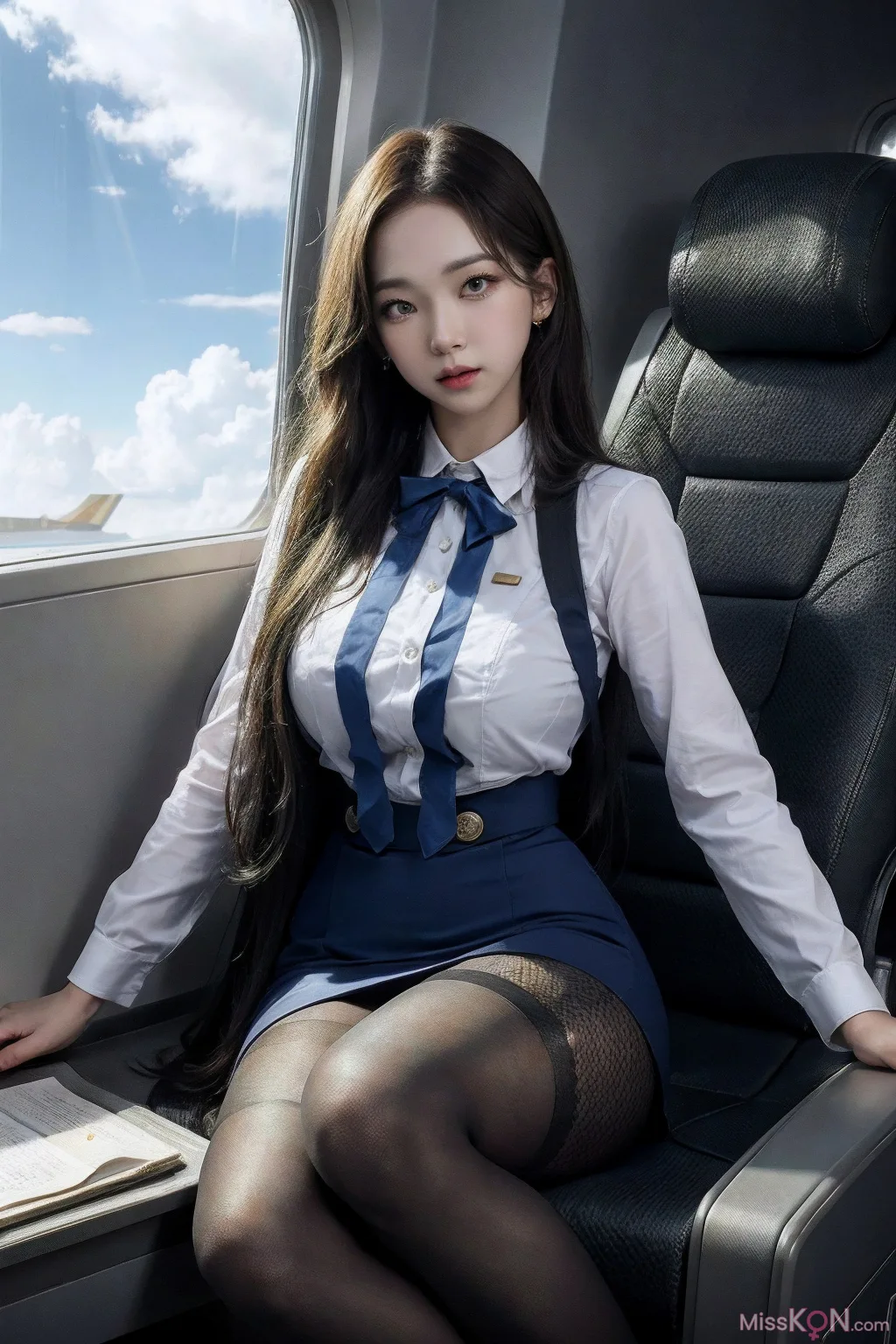 [AI Generated] 韩风空姐制服 从清纯到淫荡 (192 ảnh)