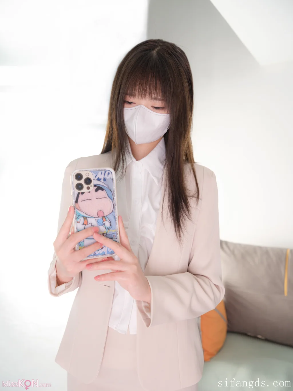 [紧急企划] 见希w: R18 内部私定 OL&amp;瑜伽裤+4K视频 (105 ảnh )