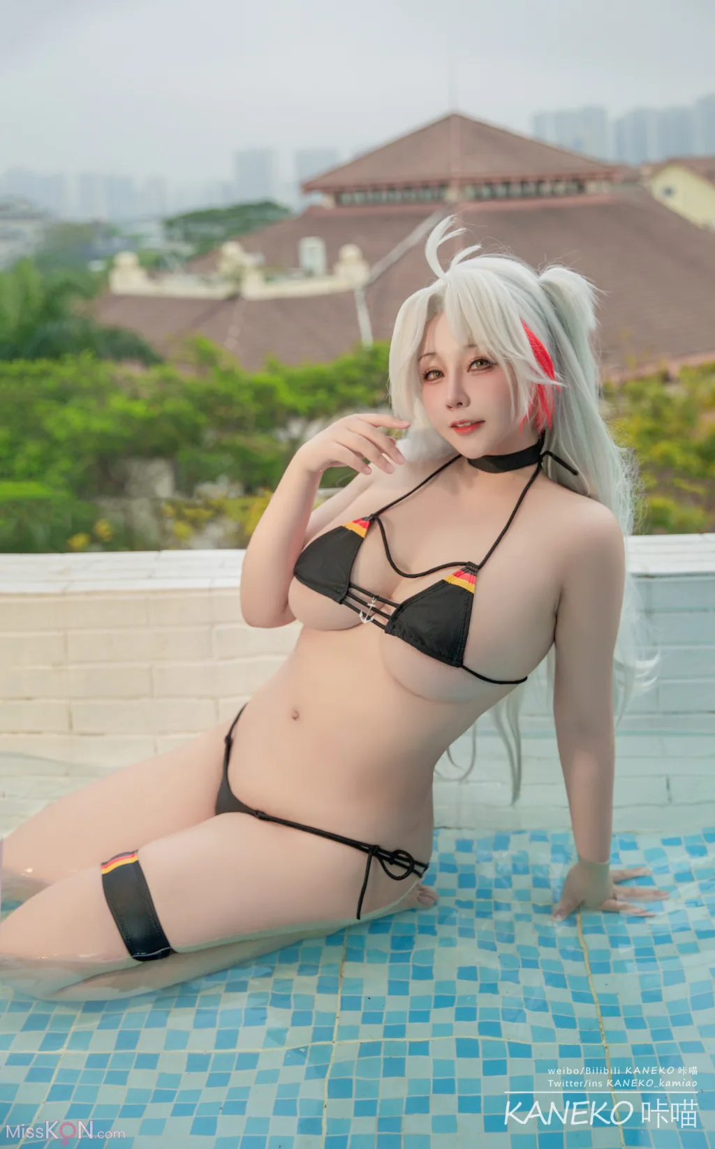 Coser@KANEKO_咔喵: 碧蓝航线 欧根亲王泳装 (24 ảnh )