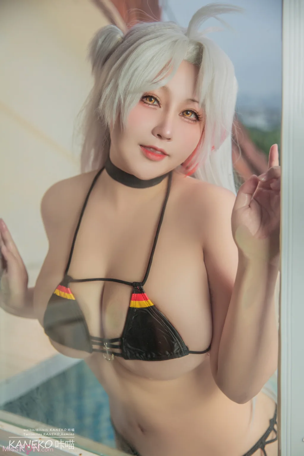 Coser@KANEKO_咔喵: 碧蓝航线 欧根亲王泳装 (24 ảnh )