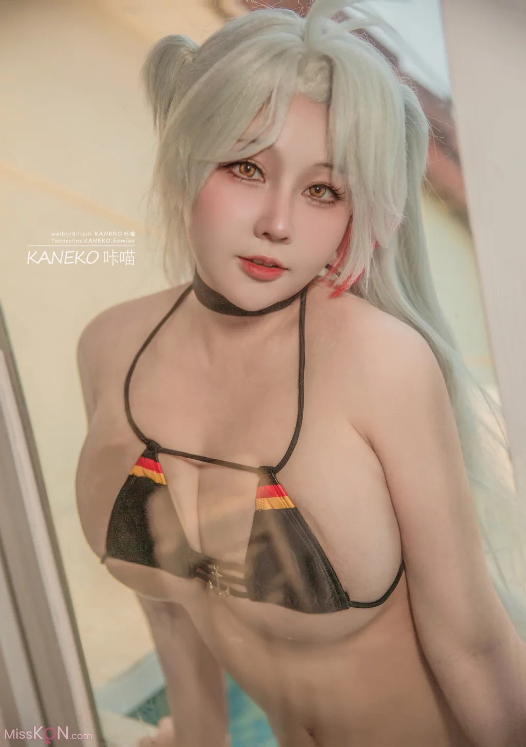 Coser@KANEKO_咔喵: 碧蓝航线 欧根亲王泳装 (24 ảnh )