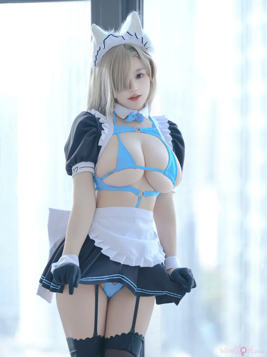 Coser@小仓千代w: 蔚蓝档案 一之濑明日奈 女仆 (22 ảnh)