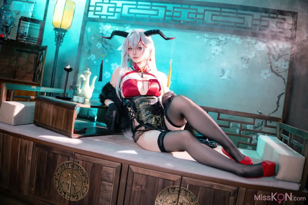 Coser@屿鱼: 碧蓝航线 埃吉尔旗袍 (50 ảnh)