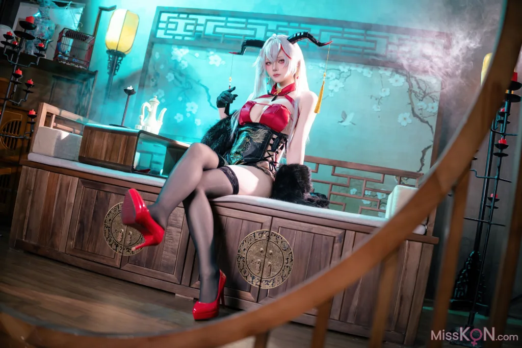 Coser@屿鱼: 碧蓝航线 埃吉尔旗袍 (50 ảnh)