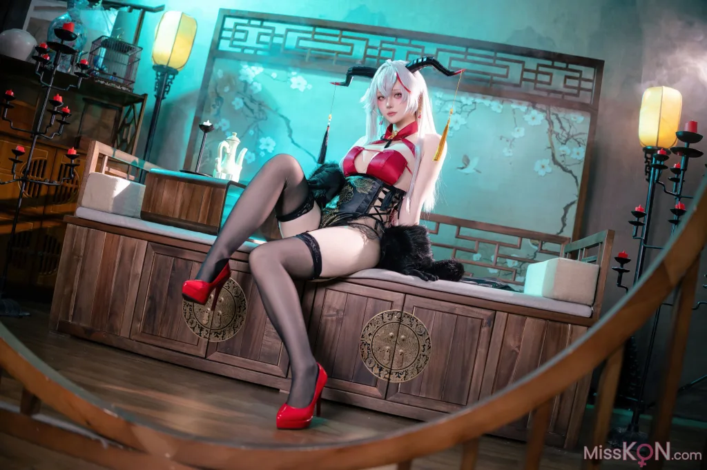 Coser@屿鱼: 碧蓝航线 埃吉尔旗袍 (50 ảnh)
