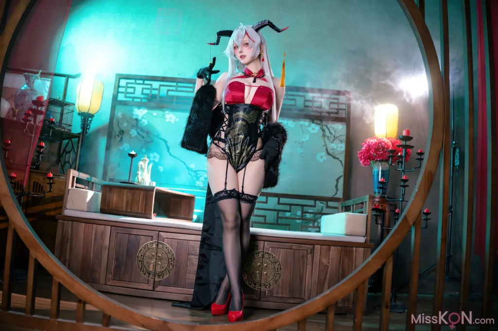 Coser@屿鱼: 碧蓝航线 埃吉尔旗袍 (50 ảnh)