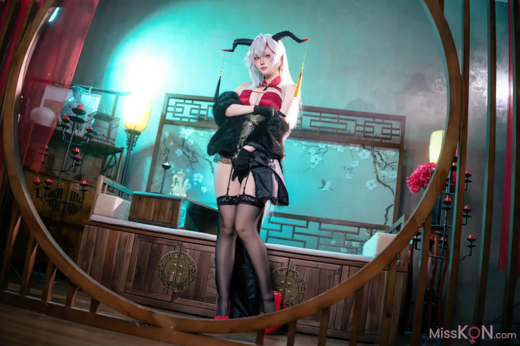 Coser@屿鱼: 碧蓝航线 埃吉尔旗袍 (50 ảnh)