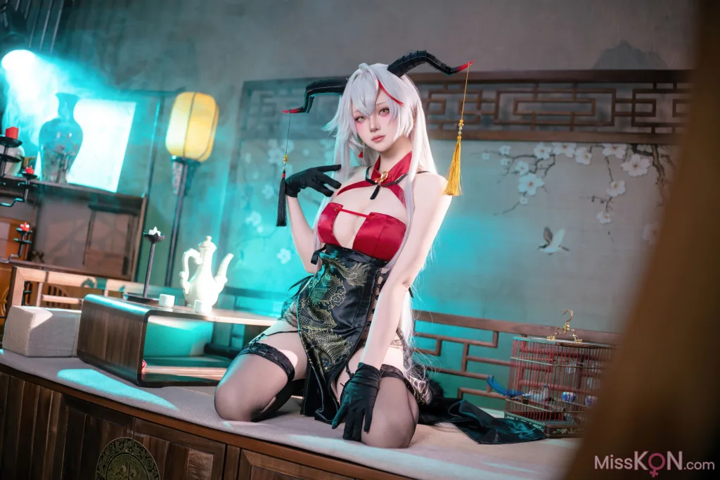 Coser@屿鱼: 碧蓝航线 埃吉尔旗袍 (50 ảnh)