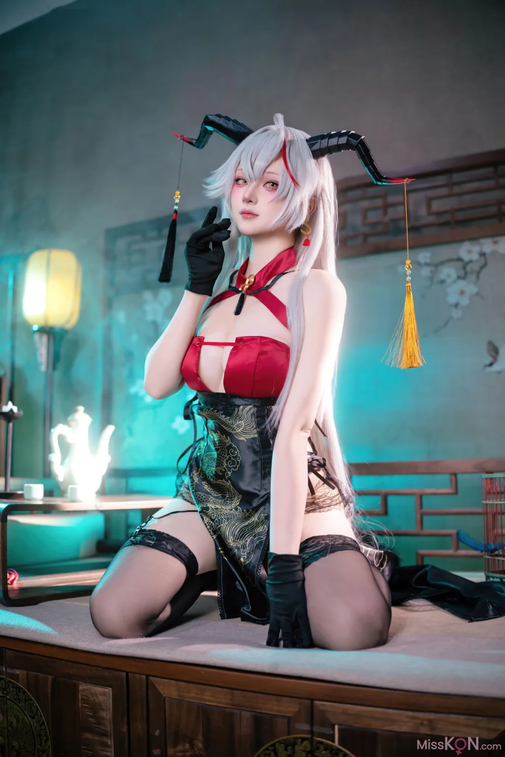 Coser@屿鱼: 碧蓝航线 埃吉尔旗袍 (50 ảnh)