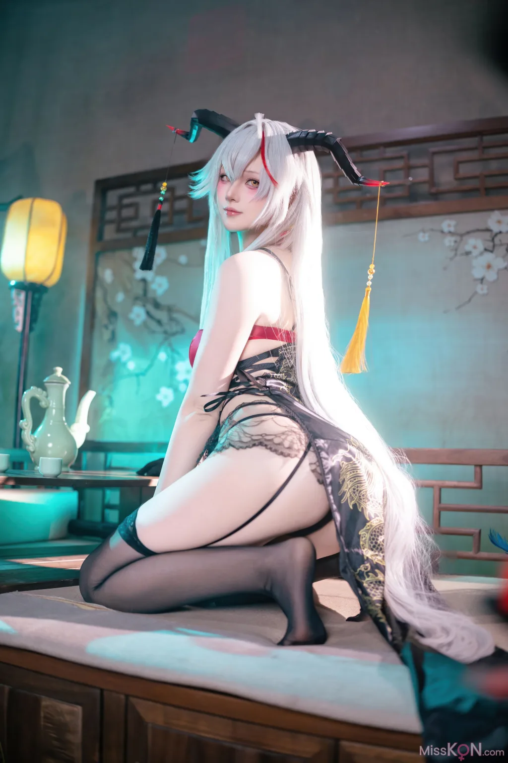 Coser@屿鱼: 碧蓝航线 埃吉尔旗袍 (50 ảnh)
