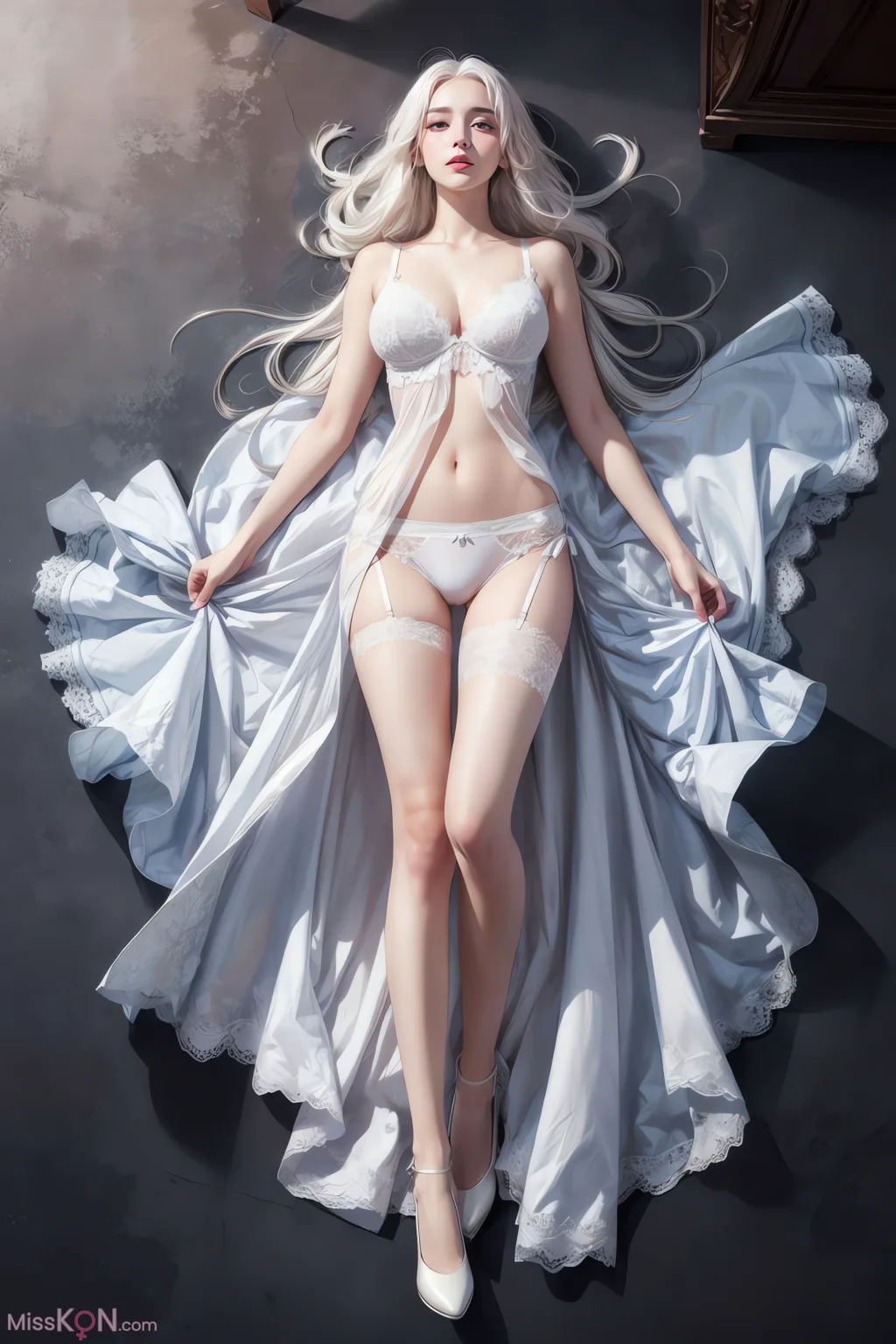 [AI Generated] 白丝少女 (48 ảnh)