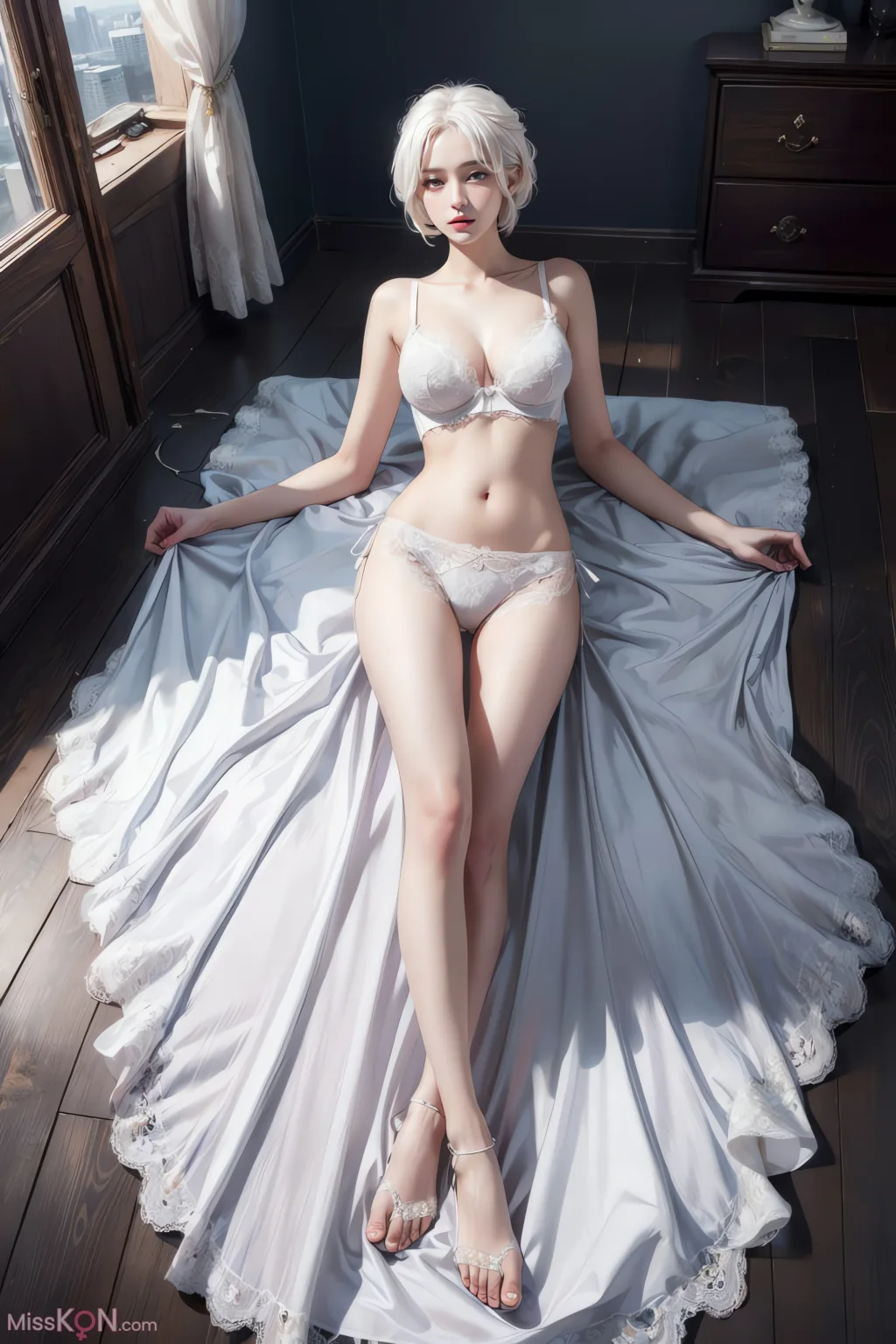 [AI Generated] 白丝少女 (48 ảnh)