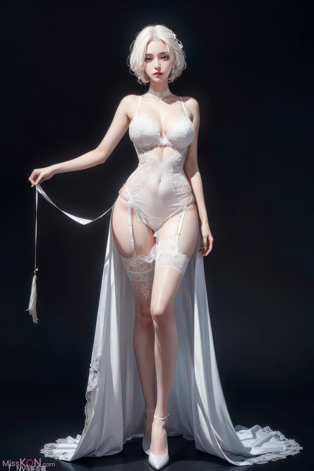 [AI Generated] 白丝少女 (48 ảnh)
