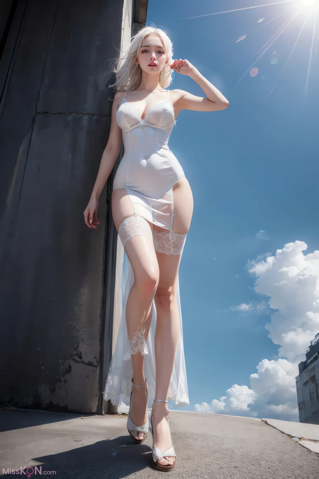 [AI Generated] 白丝少女 (48 photos)