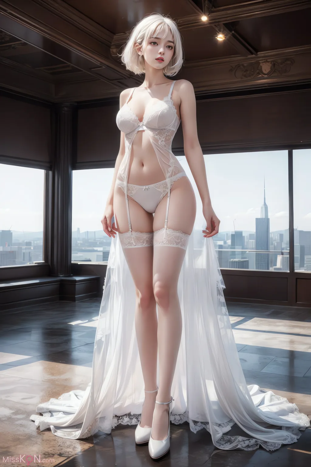 [AI Generated] 白丝少女 (48 photos)