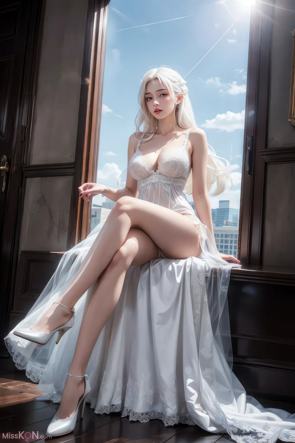 [AI Generated] 白丝少女 (48 photos)