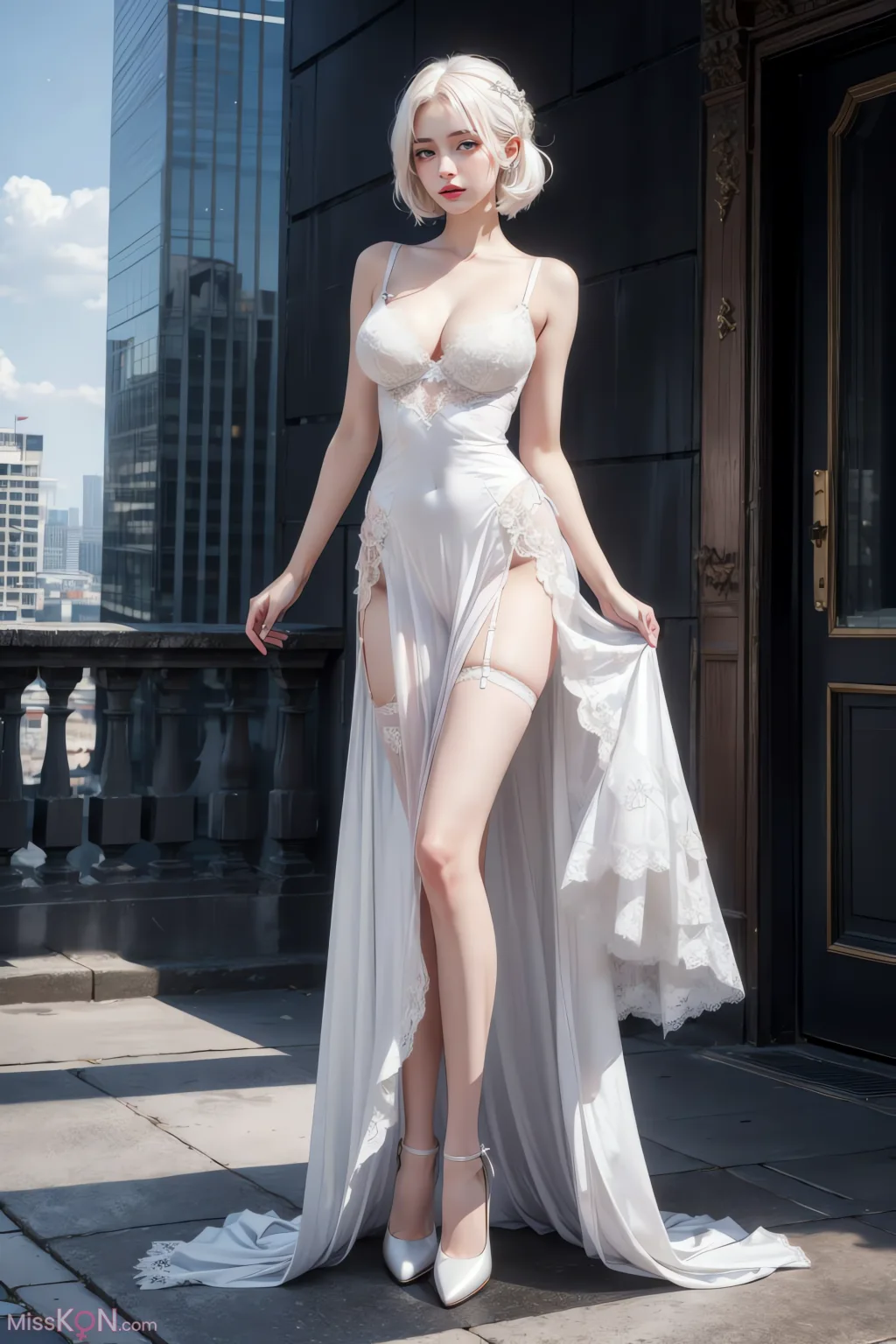 [AI Generated] 白丝少女 (48 photos)