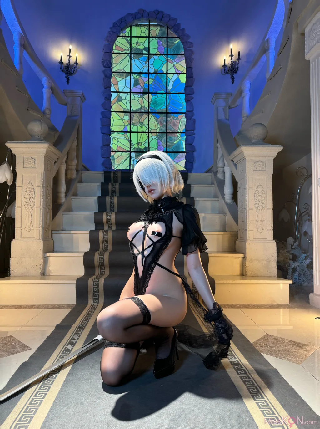 Coser@阿薰kaOri: 2B黑花嫁 (93 photos)