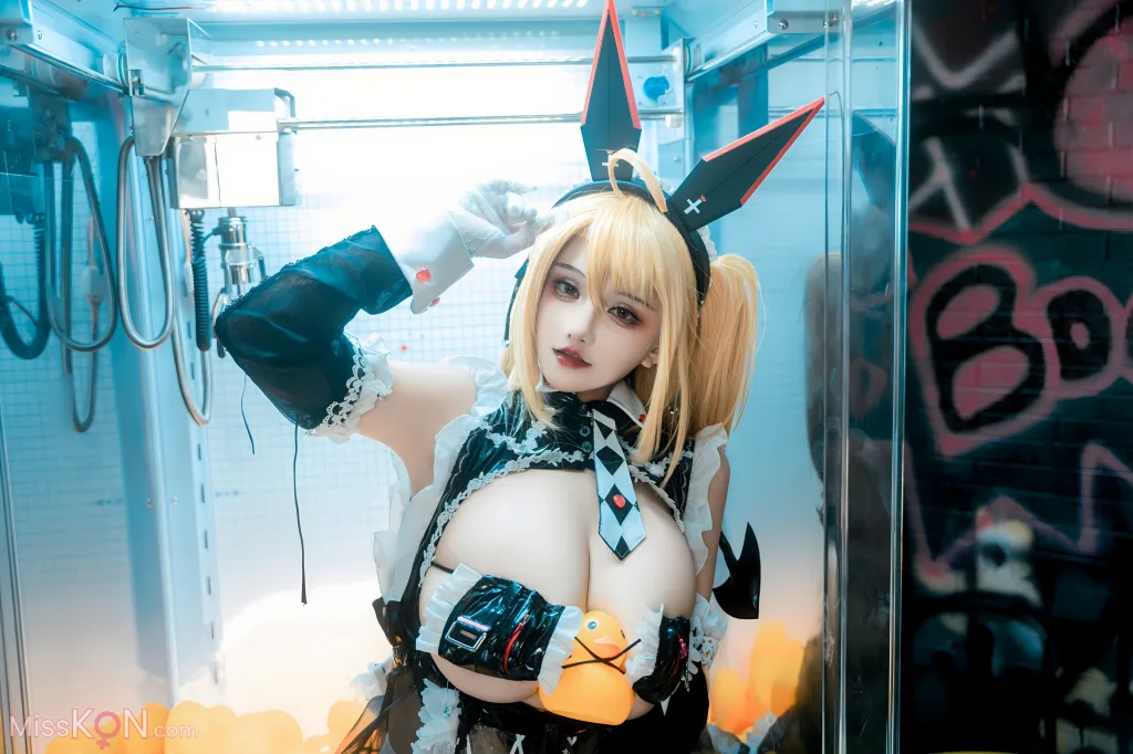 Coser@虎牙古阿扎: 交错战线 咎瓦尤斯女仆 (60 photos)