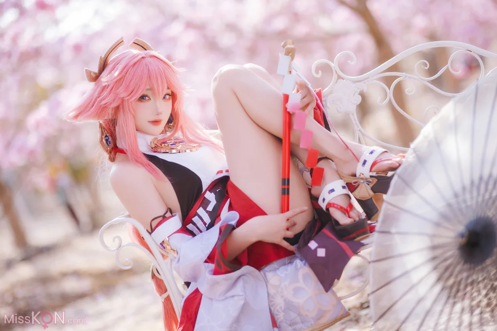 Coser@瓜希酱: 原神 八重神子 (20 photos)