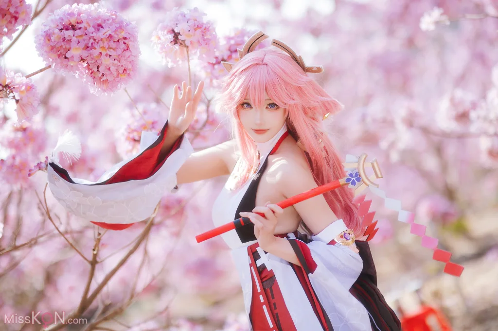Coser@瓜希酱: 原神 八重神子 (20 photos)