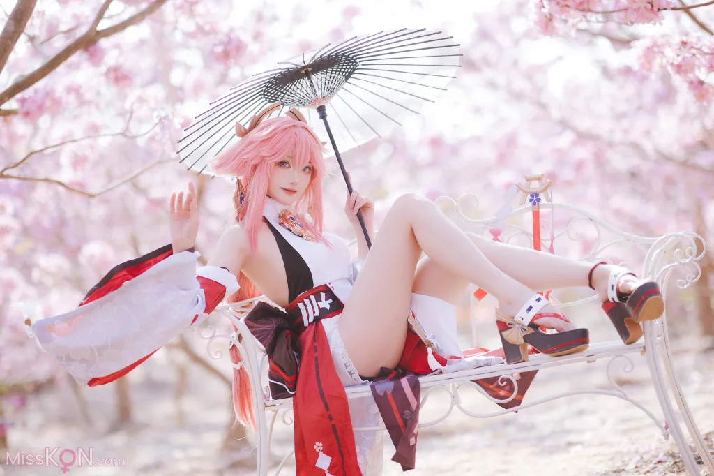 Coser@瓜希酱: 原神 八重神子 (20 photos)