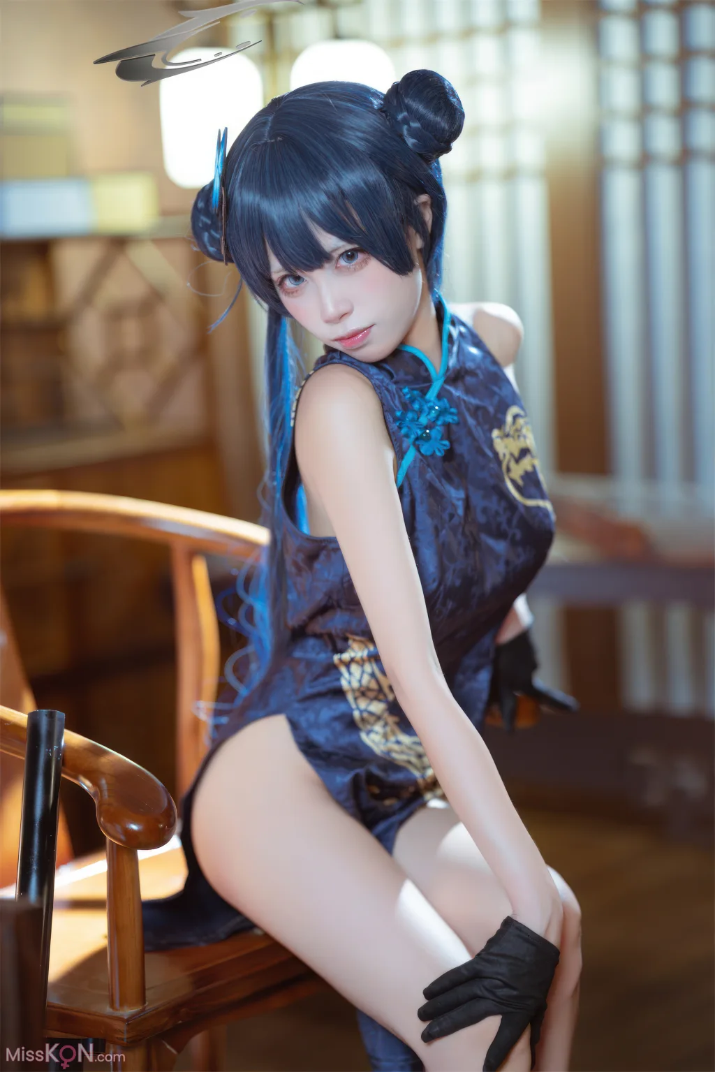 Coser@三無人型: 蔚蓝档案 龙华妃咲 旗袍 (42 photos)