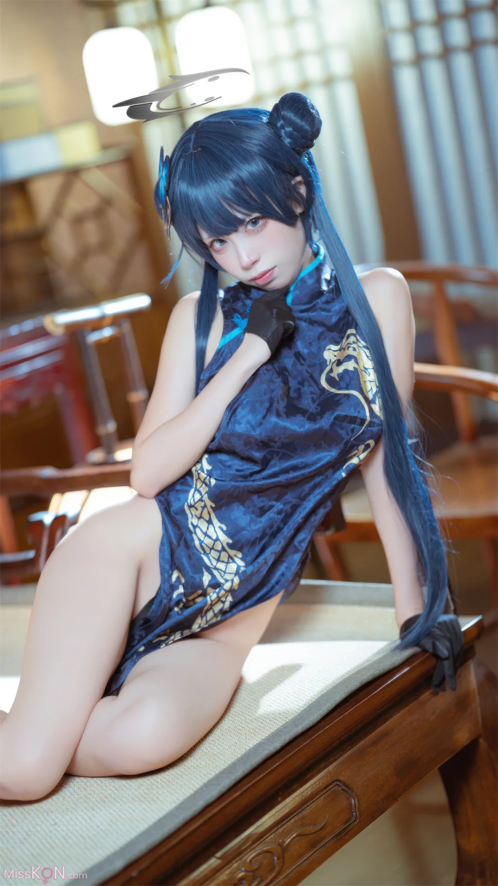 Coser@三無人型: 蔚蓝档案 龙华妃咲 旗袍 (42 photos)