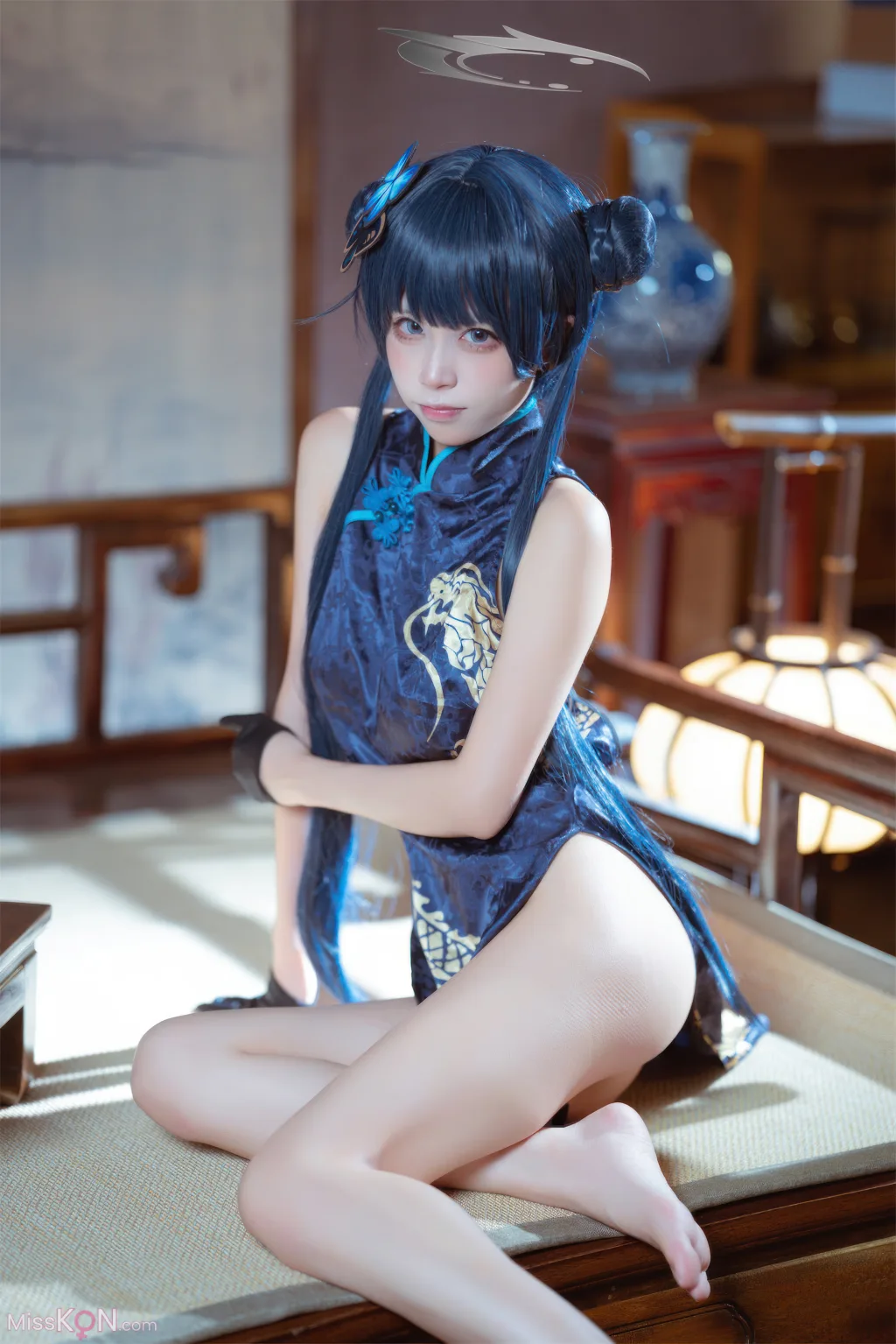 Coser@三無人型: 蔚蓝档案 龙华妃咲 旗袍 (42 photos)