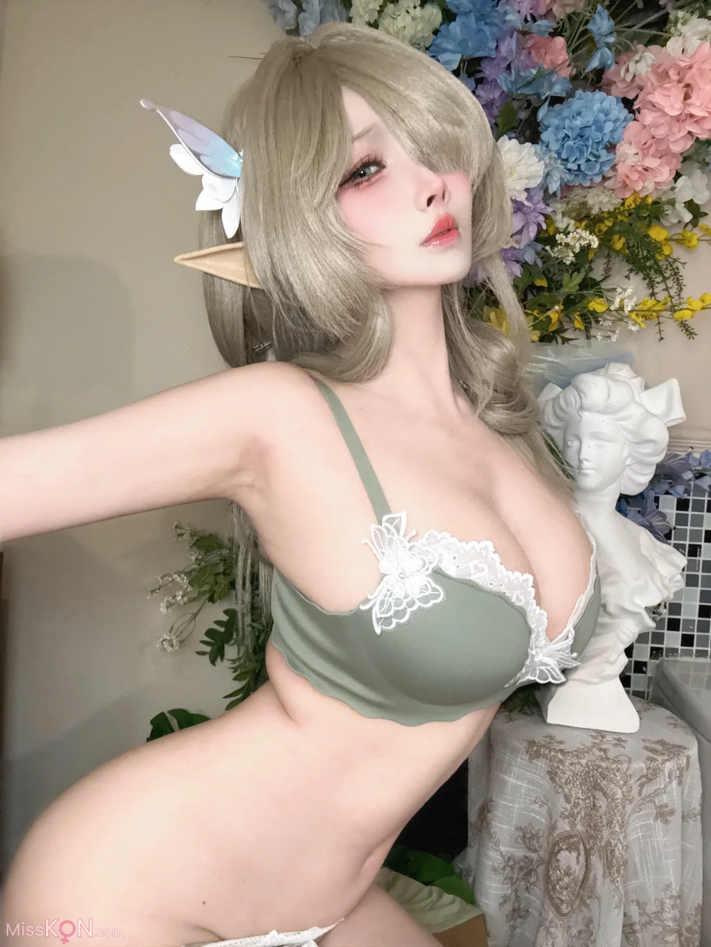 Coser@rioko凉凉子: 碧蓝航线 七省 内衣 (30 photos + 9 videos)