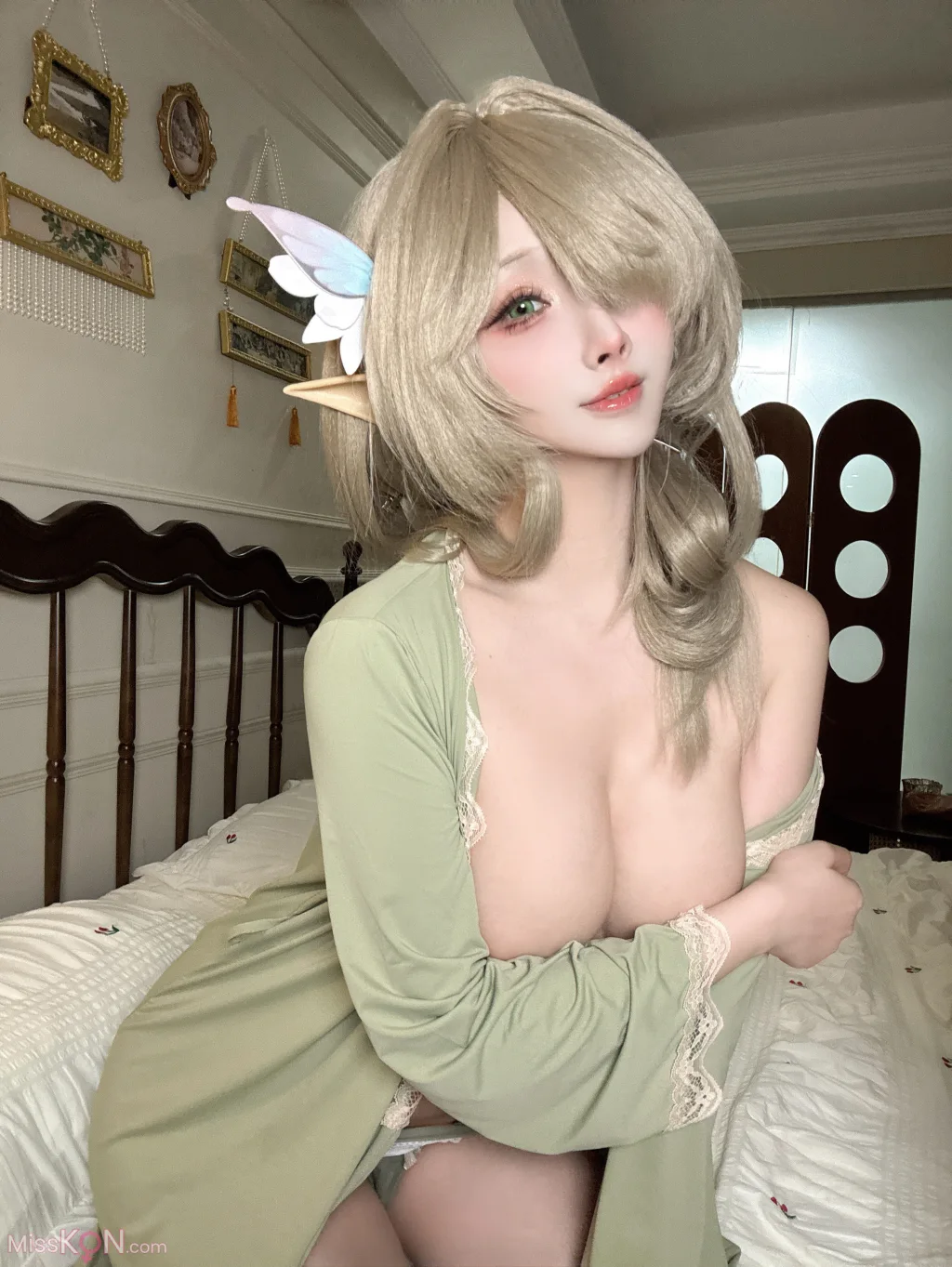 Coser@rioko凉凉子: 碧蓝航线 七省 内衣 (30 photos + 9 videos)