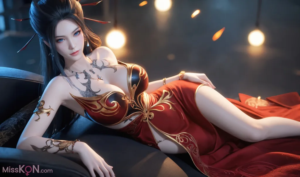[AI Generated] 天行九歌 – 焰灵姬 【墨迹】 (278 photos)