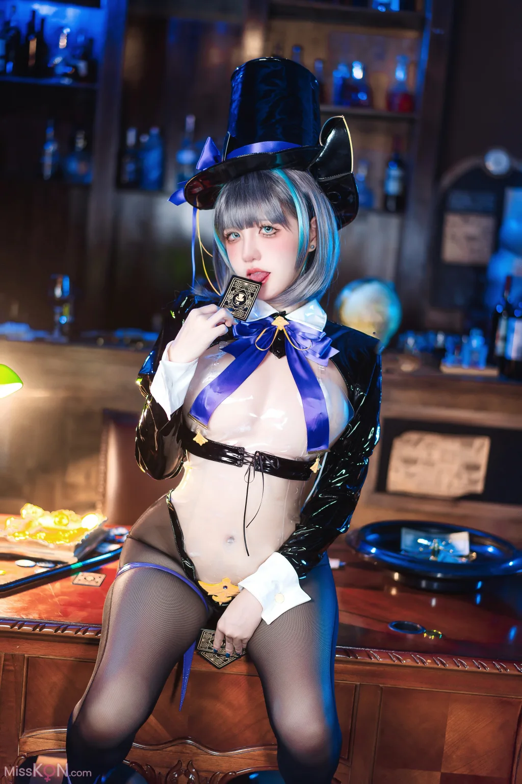Coser@阿薰kaOri: 碧蓝航线 柴郡 魔术师 (96 photos + 13 videos)